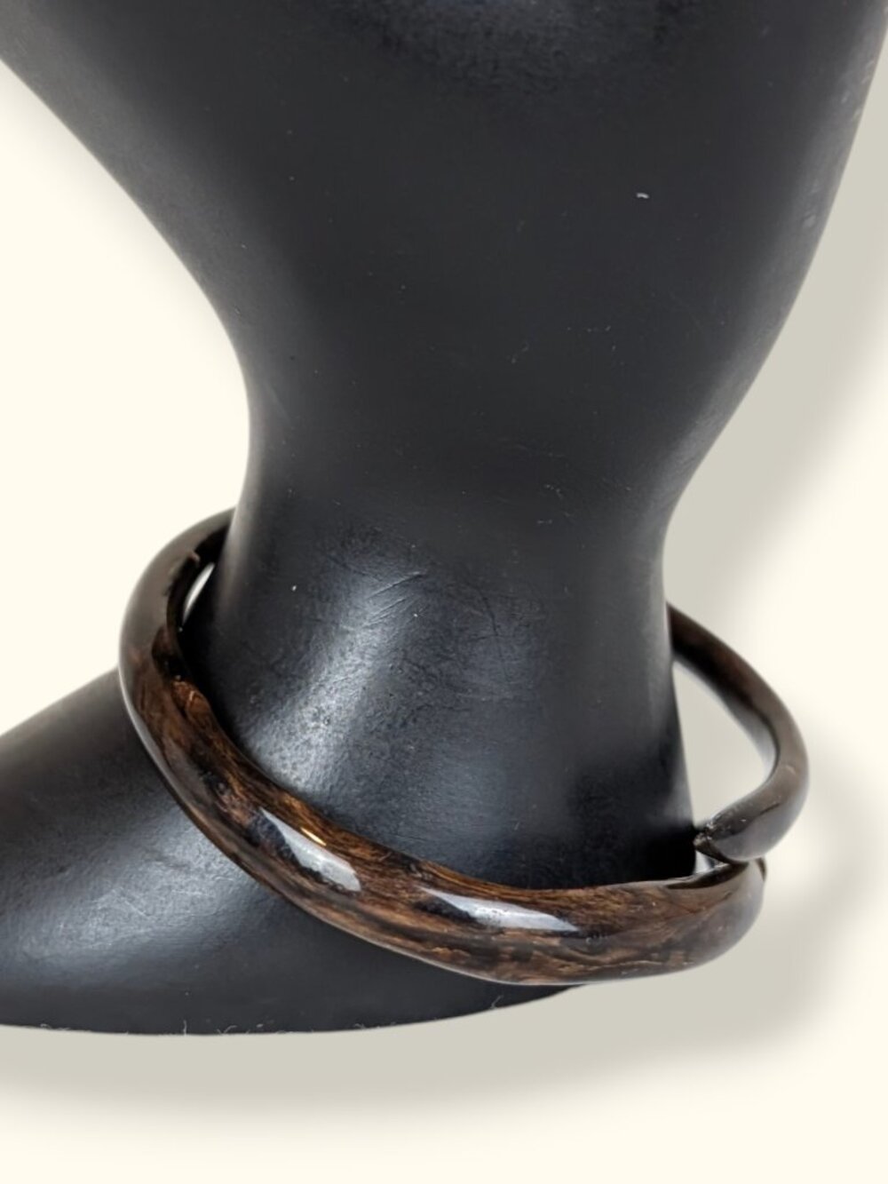 Vintage Mid-Century Faux Wood Bracelet - Picture 3 of 6